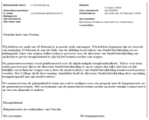 uitnodiging gesprek 5 maart 2008